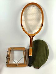 Αντίκα ξύλινη ρακέτα τένις Spalding Olympic (Δεκαετία 1930-1940).Made in USA.