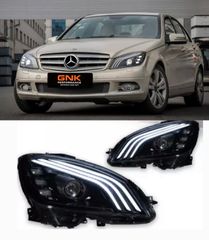 ΦΑΝΑΡΙΑ ΕΜΠΡΟΣ LED Headlights Mercedes Benz W204 2007-2010 LED Headlight DRL Signal Porjector