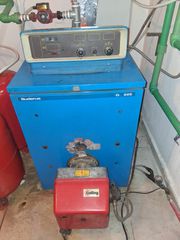 Μαντεμένιος λέβητας πετρελαίου Buderus G 205 (50 KW) με καυστήρα Golling GL10.