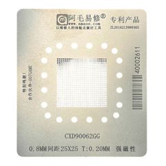 BGA Direct Heat Stencil Template to Reball GPU CPU 25x25mm Amaoe CXD90062GG 0.20mm για Sony PlayStation 5 PS5 ( Κωδ.1-GAME331 )
