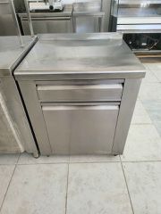 Ερμάριο ανοξείδωτο με 1 συρτάρι και 1 αμπάρι 70x60x86cm