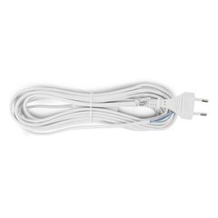 Entac Rewireable Καλώδιο 2G0.75 με Διακόπτη On/Off Λευκό 5m