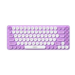 XO KB-12 Ασύρματο Πληκτρολόγιο Bluetooth Tri-Colour Μωβ