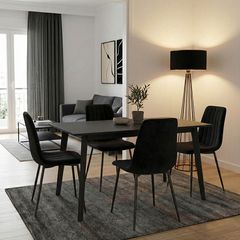 Τραπέζι Loyo Intrahome MDF σε rustic grey απόχρωση 150x90x75εκ INTRAPA-108111117