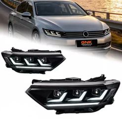 ΦΑΝΑΡΙΑ ΕΜΠΡΟΣ LED Headlights Volkswagen Passat EU B8 Models, Featuring LED Daytime Running Lights, Sequential Turn Signals