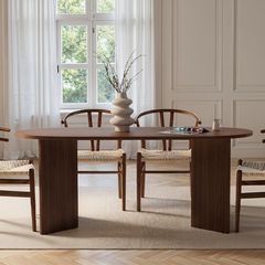 Τραπέζι Mozo Intrahome χρώμα καρυδί 180x89,5x75εκ. intrahome-9226176