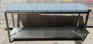 Τραπέζι Εργασίας Ανοξείδωτο 186x50x87Cm - Καινούργιο.