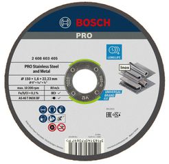 ΤΡΟΧΟΣ 150x1.6 INOX ΚΟΠΗΣ PRO Stainless Steel BOSCH 2608603405