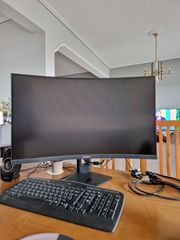 hp omen 27c gaming monitor 27'' qhd va curved 240hz 1ms