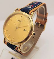 Vintage 80’ SEIKO 7Ν32-0C10 Date Quartz αντρικό ρολόι Α9076 ΤΙΜΗ