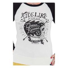 Queen Kerosin Γυναικεία Μπλούζα Ride Like A Devil sweatshirt black - Size XL