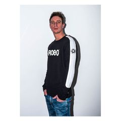 Roeg Φούτερ Randy Sweat Jersey black/white - XL