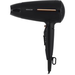 Σεσουάρ Μαλλιών Ταξιδίου Sencor SHD 0045BK 1600W Αναδιπλούμενο με 2 Επιλογές Θερμοκαρασίας και Ταχύτητας Αέρα Μαύρο