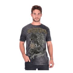 West Coast Choppers Μπλούζα κοντομάνικη | WCC Chief T-shirt dark/grey - 2XL