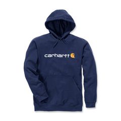 Carhartt Φούτερ Signature logo hoodie new navy | Μπλε Σκούρο - 2XL