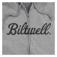 Biltwell Script zip-up hoodie dark heather - 2XL-thumb-1