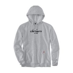Carhartt Φούτερ με Κουκούλα Logo graphic γκρι | Hoodie asphalt heather - M