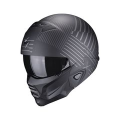 Κράνος Scorpion Exo-combat II helmet matt black/silver - XS