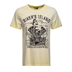 King Kerosin Bikers Island T-shirt lime - 3XL