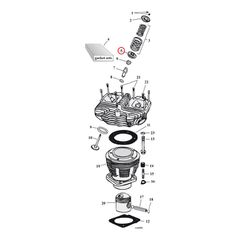 Manley, lower valve spring collar set. +.030"
