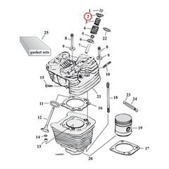 Manley, valve spring top collar set. Titanium-thumb-1