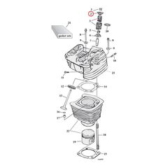 Manley, valve spring top collar set. Titanium-thumb-2