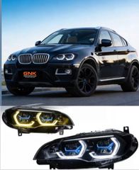 ΦΑΝΑΡΙΑ ΕΜΠΡΟΣ LED headlights BMW X6 E71 daytime running lights, LED headlights, and turn signals 2008/2014