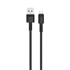 XO NB-Q166 5A Καλώδιο Γρήγορης Φόρτισης για Type-C Μαύρο 1m