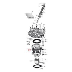 Replacement cylinder 74" Shovelhead, front-thumb-1