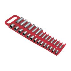 LISLE 3/8" SOCKET HOLDER, RED-thumb-1