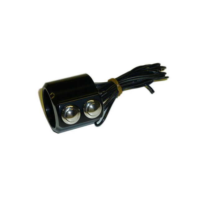 K-Tech, switch housing Evolution Line dual button. Black