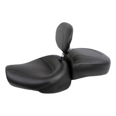 Mustang, Wide Touring solo seat. With rider backrest