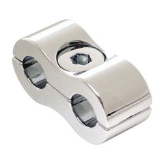 Motion Pro, throttle / idle cable clamp. Chrome, 7mm-thumb-1