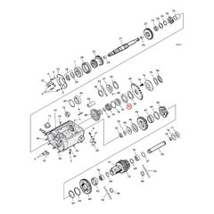 James, seal transmission mainshaft. Single lip