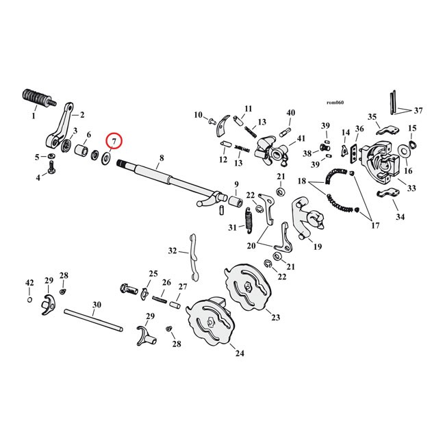 TRUST WASHER, SHIFTER SHAFT