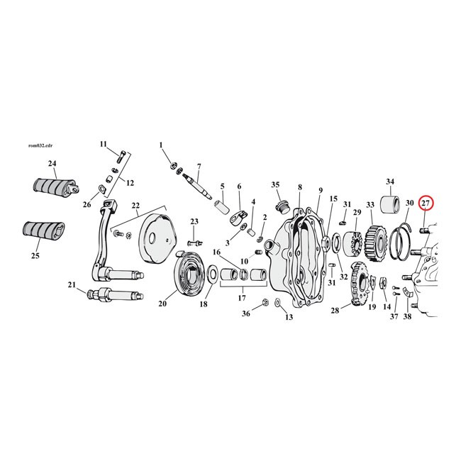 STUD, 4-SP KICKER COVER
