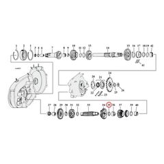THRUST WASHER C-SHAFT 1ST GEAR .056 INCH