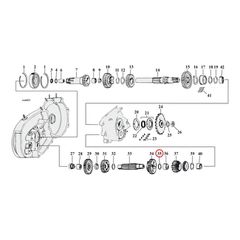 THRUST WASHER,C-SHAFT 1ST GEAR
