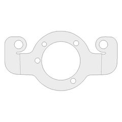 Air cleaner adapter bracket. Chrome-thumb-1