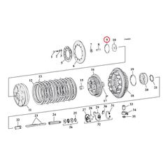 RETAINING RING, CLUTCH ADJ. PLATE