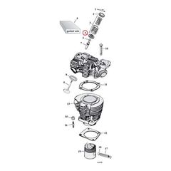 Lower valve spring collar set. Steel. STD