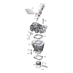 Lower valve spring collar set. Steel. STD
