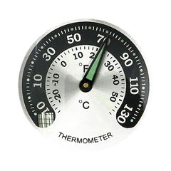 HANDLEBAR MOUNTED THERMOMETER, BLACK-thumb-1