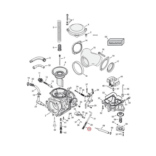 SPRING, ACCELERATOR PUMP ROD