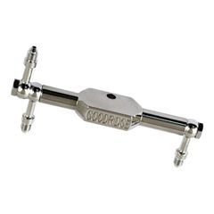 Goodridge, aluminum brake tee bar. Chrome