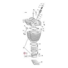 Retaining rings, piston wrist pin