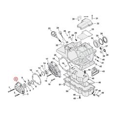 Transmission end cover smooth, cable clutch. Chrome-thumb-2