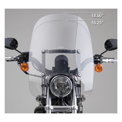 NC Spartan® Quick Release Windshield - Clear, 18.50" high-thumb-2
