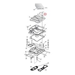 GW, rocker box top bolt kit. Buttonhead, stainless-thumb-2