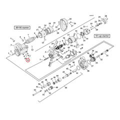 Rubber boot, starter motor / battery